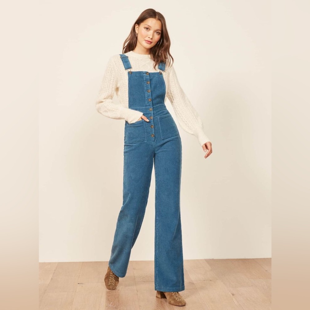 Reformation Cassidy Corduroy Overalls 4